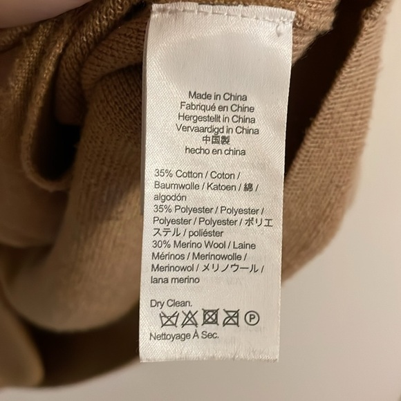 J. Crew Cecile Relaxed Sweater Blazer Women's Size Small Wool Knit Camel Tan - Picture 9 of 10